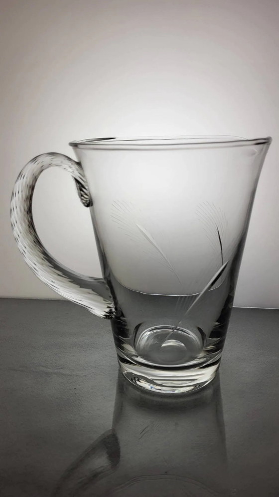 1960s crystal pitcher (wheat) – Glass & Decanter, Glass, Vintage (photo 5 of 7)