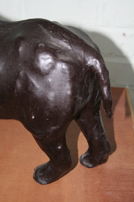 Image 1 of Rinoceronte grande in pelle vintage