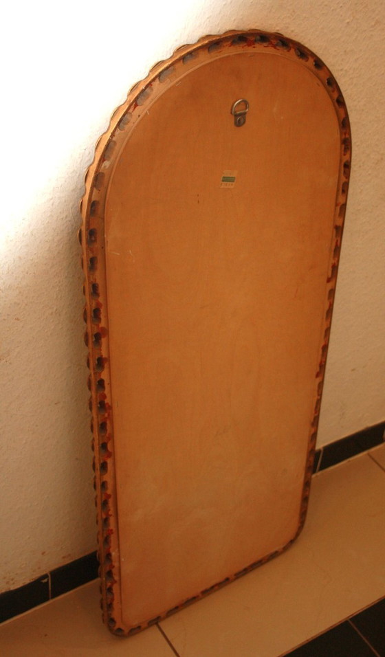 Image 1 of High-quality Pietermann wall mirror with gold leaf frame – 100 x 43 cm