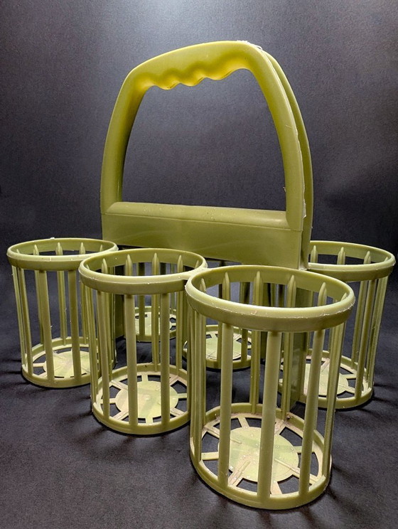 Image 1 of 2x Vintage 1960s bottle racks (Made in Holland)