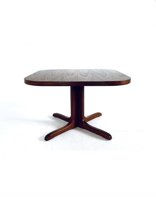 Table de salle à manger danoise extensible vintage '60s