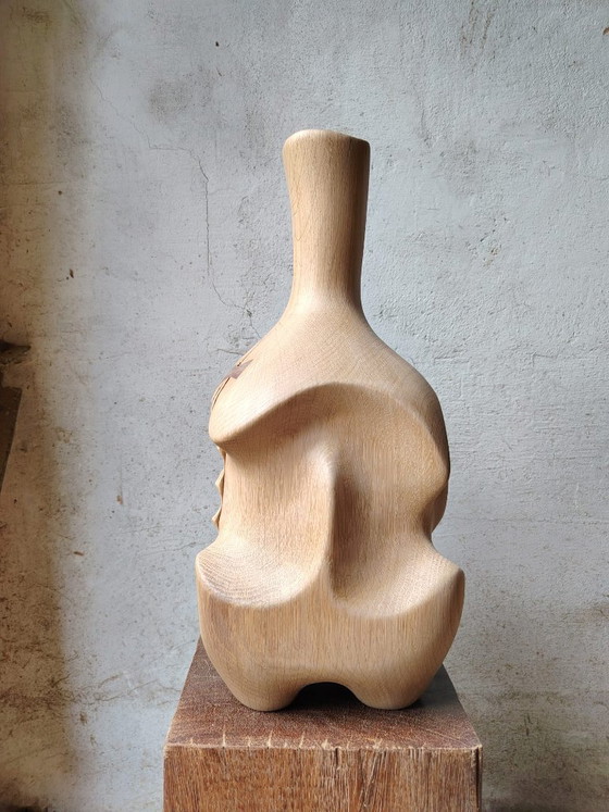 Vaso scultoreo in rovere massiccio – Pezzo unico – retroDom, Vasi, Legno (photo 8 of 14)