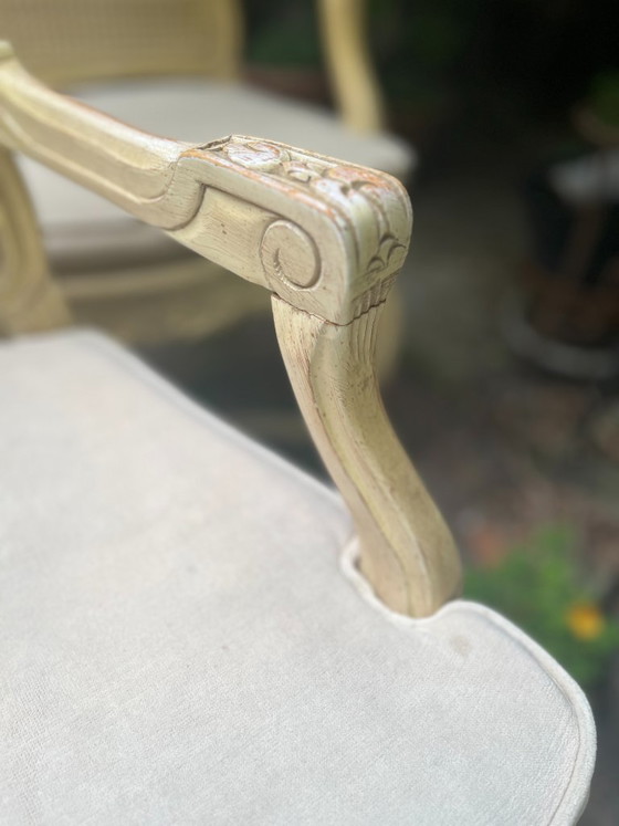 Image 1 of 5 eleganti sedie italiane classiche bianche/crema