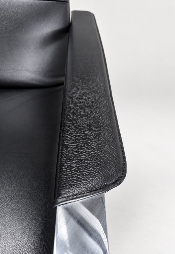 JORI Idaho Medium — Black Leather & Chrome – Adjustable recliner chair (photo 5 of 15)