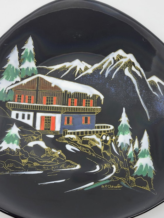 Image 1 of Decoratief bord Longwy Mountain Chalet Frankrijk