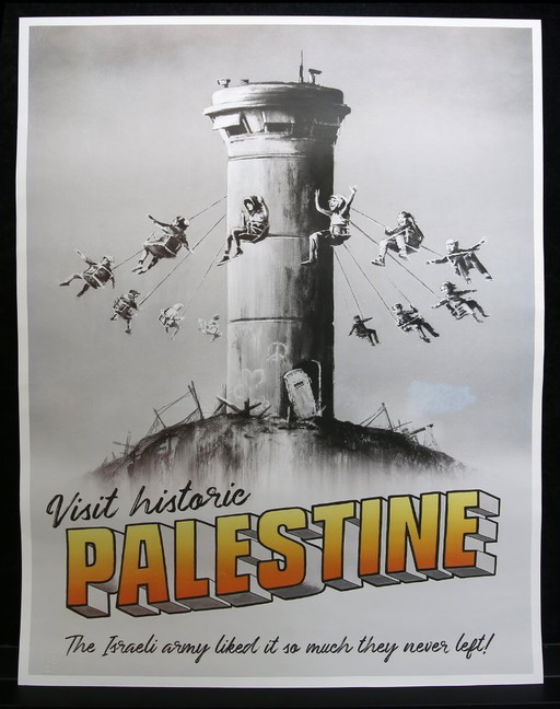 Banksy - Visit hisoric Palestine - WOH - with certificate