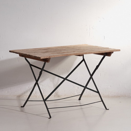 Mesa plegable de exterior antigua (c.1920) #30