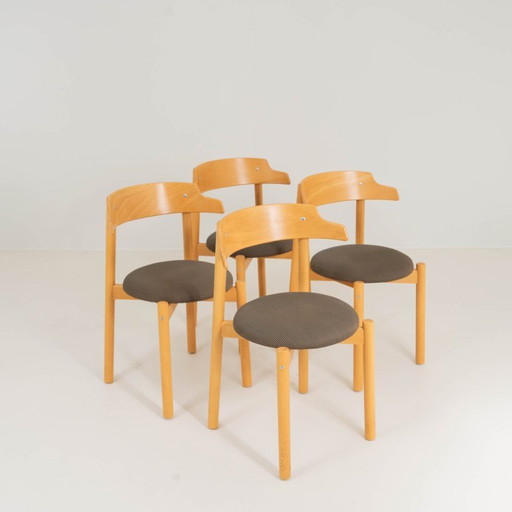 4 chaises en bois 1996