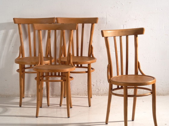 Antique chairs in Thonet style bentwood – Central Europe, circa 1930 #1 – Dining chairs (photo 2 of 40)