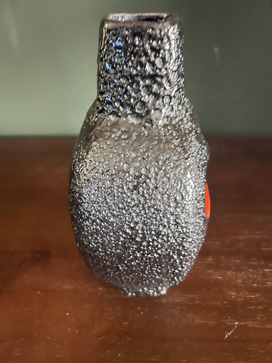 Image 1 of Mid - Century Fat Lava Vase by ES Emons & Söhne Keramik from Rheinbach in Germany.