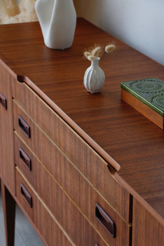 Image 1 of Vintage Teak Sideboard by Beautility | 1960s Design, Restored