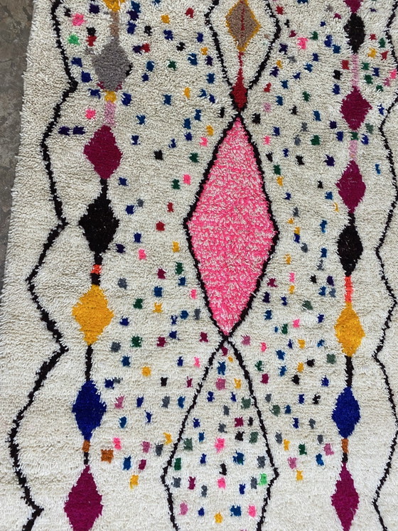 Modern Marokkaans Vloerkleed 150/260cm, Vloerkleden en tapijten, Wol, Zwart (foto 3 van 5)
