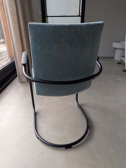 6x Gispen Today 412 RH Stuhl – eetkamerstoelen, Metal, Plastic (photo 2 of 6)