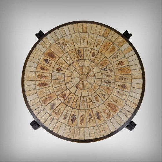 Image 1 of Coffee table signed R. Capron, Les Herbiers Collection, Vallauris – 1960