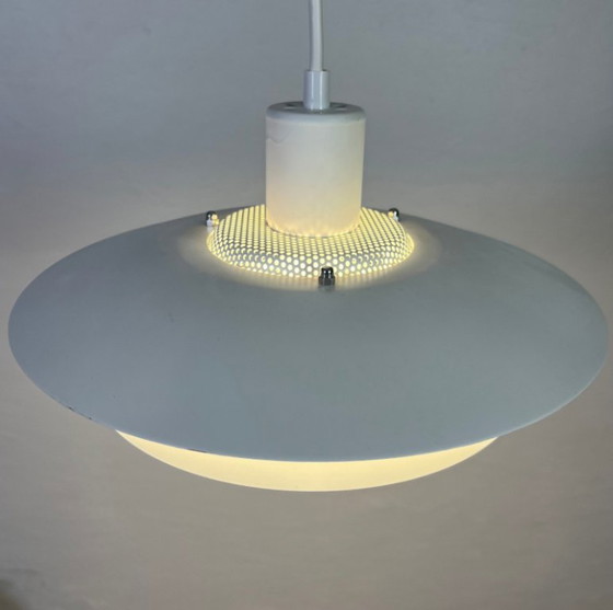 Rare vintage Danish Layered Pendant Lamp – Jeka Belysning – Aluminium (photo 3 of 11)