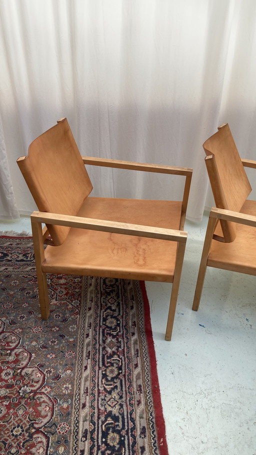 Set van 2 vintage loungestoelen