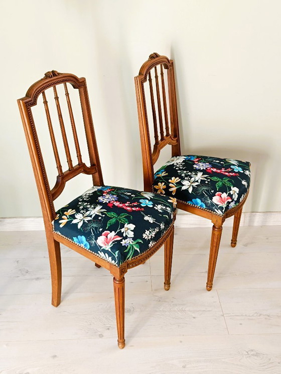 Image 1 of Coppia di sedie Luigi XVI in stile Napoleone III