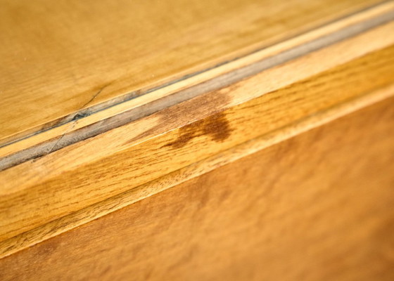 Image 1 of Bibliothèque en bois vintage, années 1960, Tchécoslovaquie