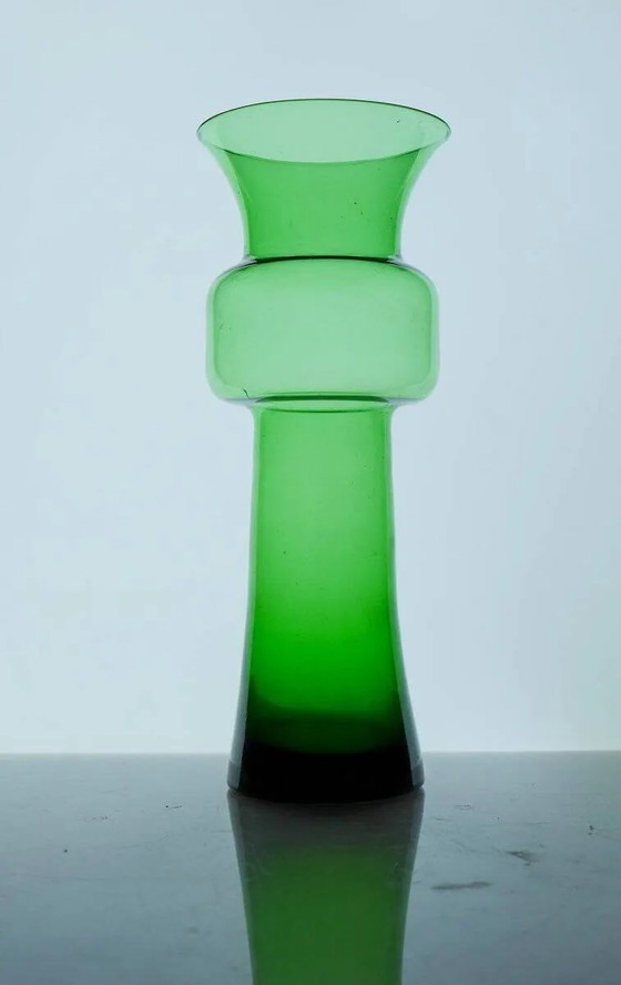 Image 1 of Large green Tang-Li vase by Morales Schildt for Kosta