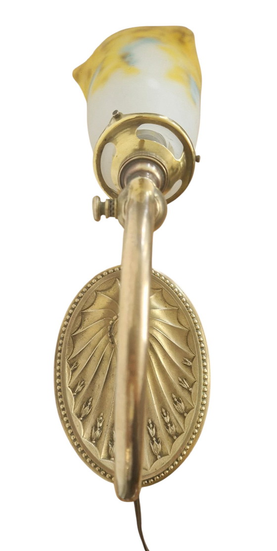 Image 1 of Lampada Art Nouveau - Firmata Müller frères- Circa 1910