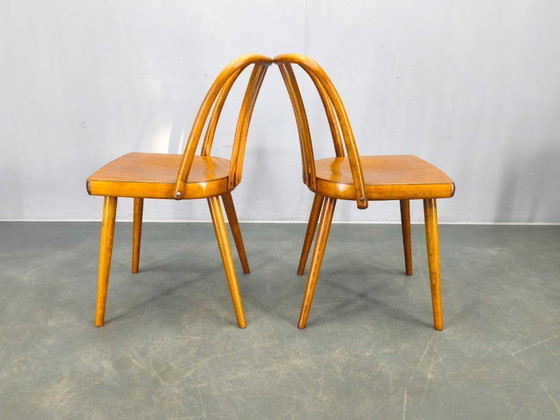 Image 1 of Antonin Suman per TON Dining Chairs, anni '60, set di quattro