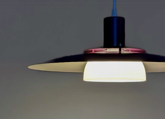 Vintage Scandinavische schalenlamp; Denemarken, 1970s – Design Light A/S, Hanglampen, Metal (photo 6 of 10)