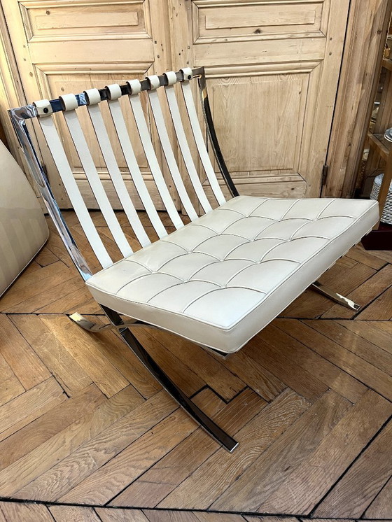 Image 1 of BARCELONA Sessel und seine Fußstütze Mies van der Rohe KNOLL