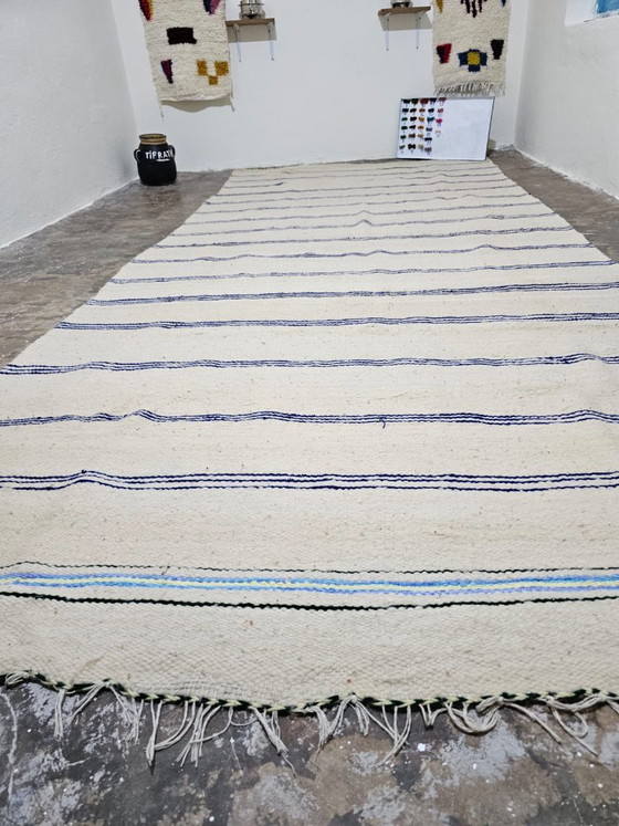 Antique Berber Kilim Rug - Unique Piece 390cm x 175cm – Rugs & carpets, Cotton, Wool (photo 6 of 9)