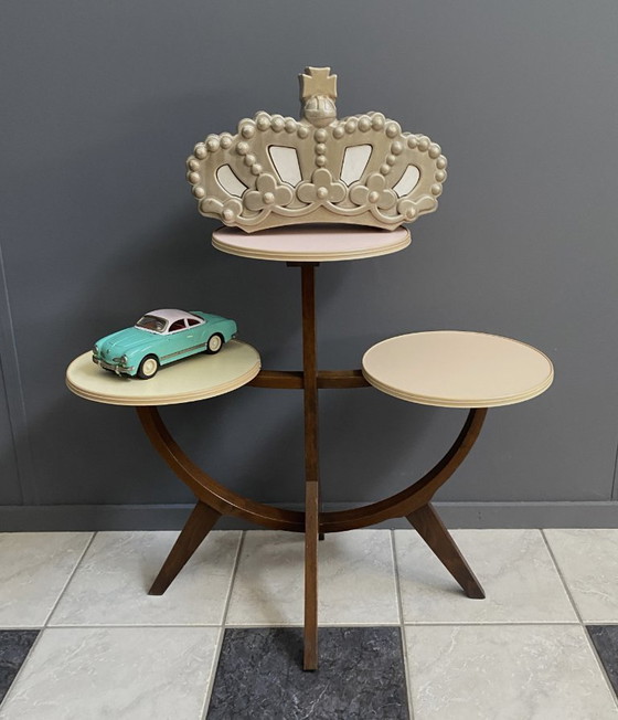 Image 1 of tavolo da fiori in colori pastello anni '60