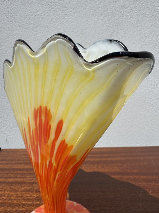 Image 1 of Franz Welz Art Deco Fan Vase
