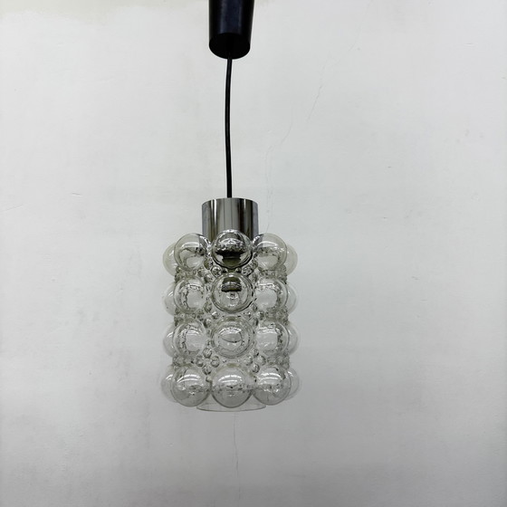 Image 1 of Gran colgante de cristal de burbujas de Helena Tynell para Limburgo, Alemania, década de 1970
