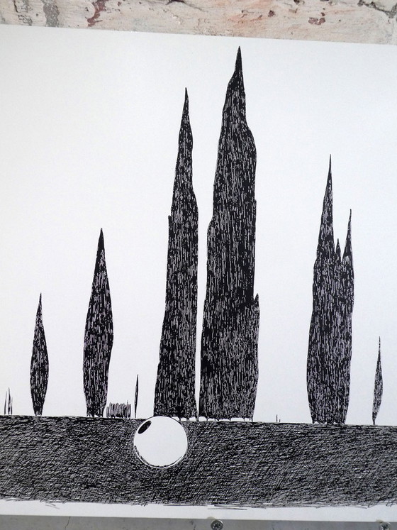François Trocquet, Composizione, 2010, Serigrafia – Stampe artistiche (photo 3 of 4)