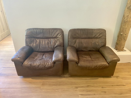 2 Fauteuils Vintage De Sede Model DS66 Ontwerp Carl Larsson