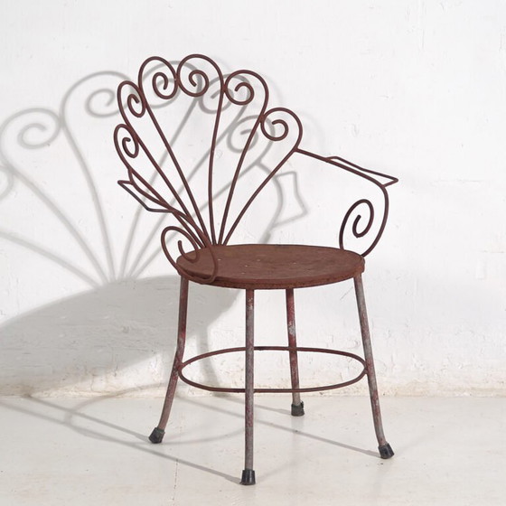 Vintage iron garden chair (c.1950) – Dining chairs, Industrieel (photo 7 of 35)