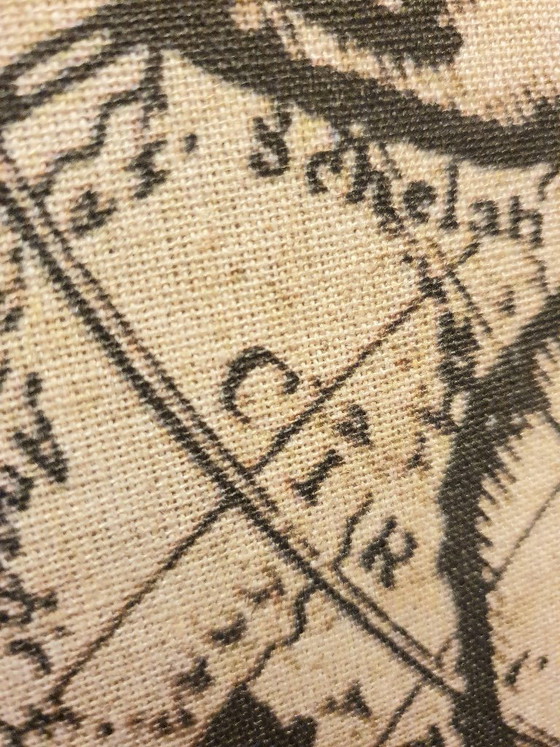 Image 1 of Vierdelig kamerscherm – Historische wereldkaart uit 1746 (erfgenamen van Homann)