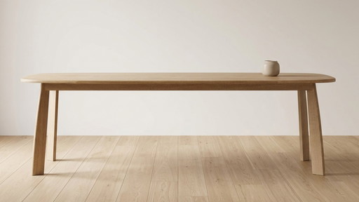 Solid oak table – Sylvain Willenz for Quodes – 280 cm
