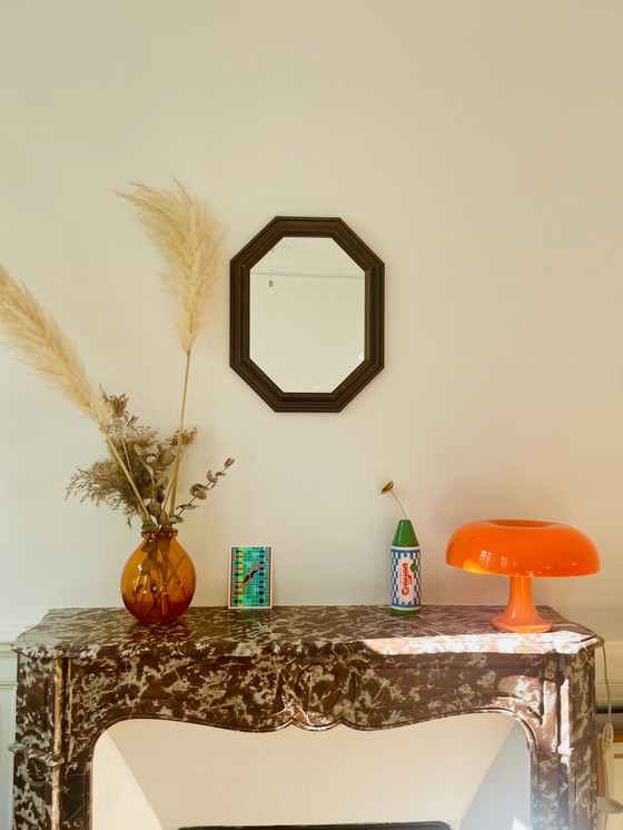 Image 1 of Miroir octogonal en bois