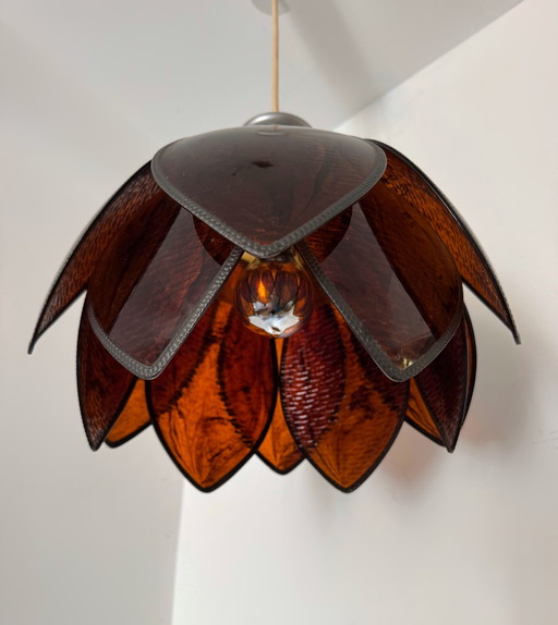 Lotus Bakelite chandelier 70s