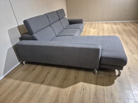 Image 1 of Xooon Ecksofa - Anthrazit - Stoff - Design - Kopfstützen
