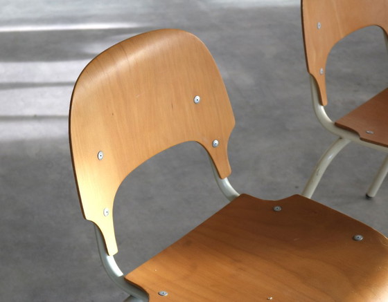 Image 1 of 5x stapelbare Industriestühle