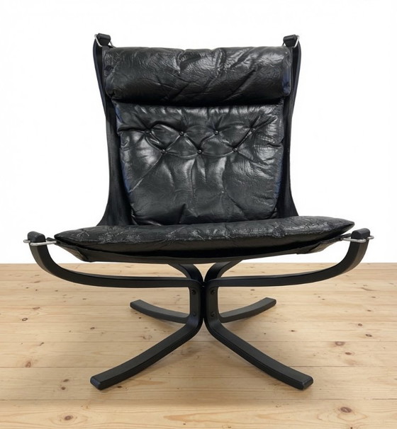 Image 1 of Chaise longue Falcon par Sigurd Ressell pour Vatne Møbler, Norvège.