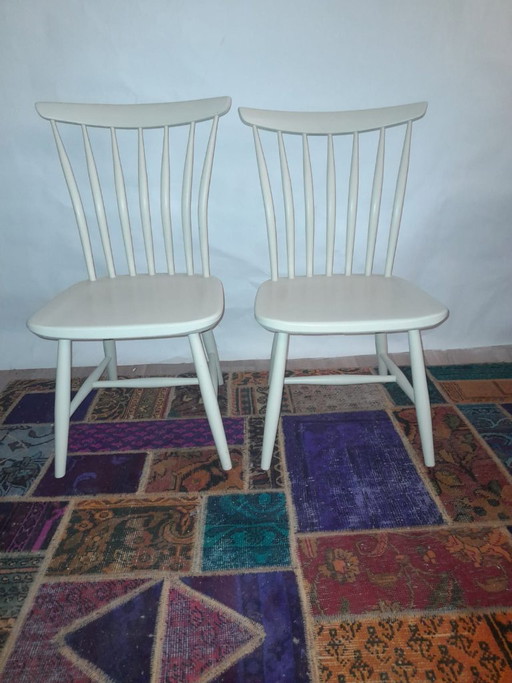 Set of 2 Vintage Scandinavian Akerblom Birch Chairs, Sweden, 1955