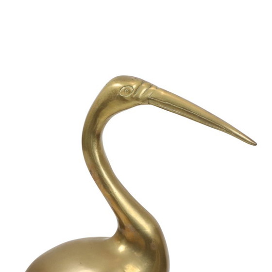 Large Brass Crane Bird XL Hollywood Regency Design 61cm – Decorative Objects (photo 6 of 15)