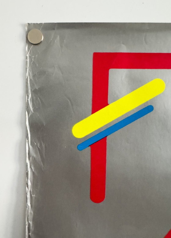 Image 1 of 🎸 Affiche originale de Frank Zappa - "Broadway the Hard Way" (1988) | Format carré ~40 × 40 cm Plakat