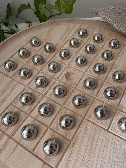 Gioco del solitario in legno