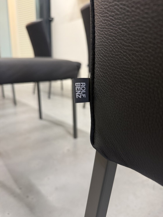 Image 1 of 6 sedie da pranzo Rolf Benz 652 color antracite