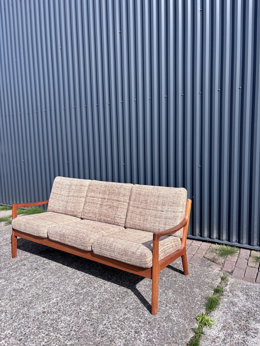 Canapé vintage en teck ole wanscher 