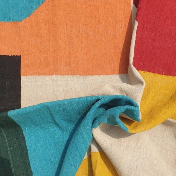 Kopie von Serge Poliakoff Tapisserie | Gouaches | Handgewebte Wolle auf Baumwolle | Flachgewebtes – Cotton (photo 9 of 12)