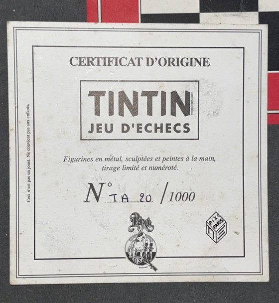 Image 1 of Rare Jeu d’échecs Tintin Pixi – N°20 / 1000 – Pièce de Tête