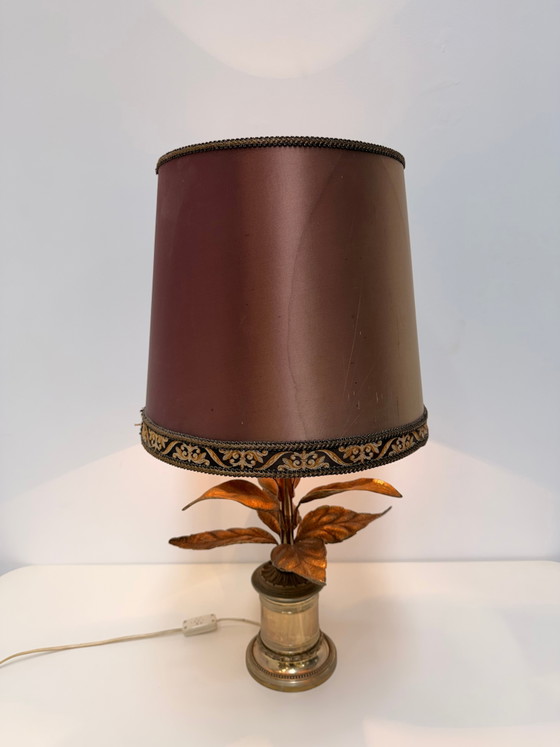 Image 1 of Willy Daro Table Lamp with Sculptural Leaf Base